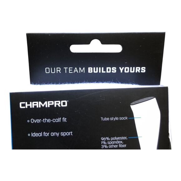 Champro White Unisex Athletic Multi-Sport Long Game Socks Adult Size Medium - Picture 7 of 8